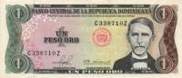 p117b from Dominican Republic: 1 Peso Oro from 1981